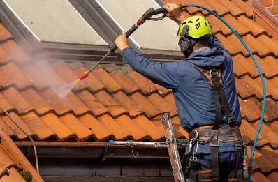 Démoussage et hydrofuge de toiture à Arthies